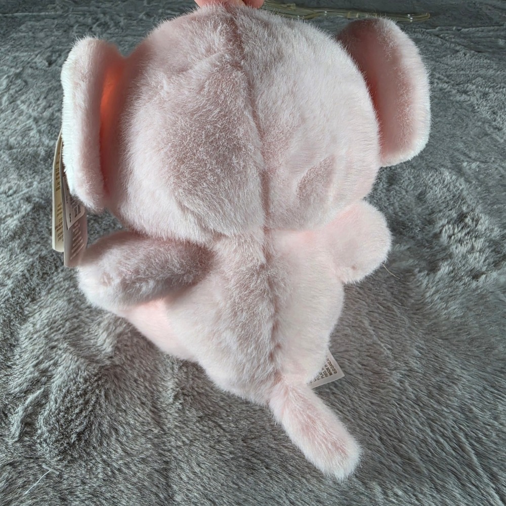 Ganz Darling Elephant Plush Girls OS Pink Baby Rattle Stuffed Animal BG4683 NWT - Picture 3 of 5